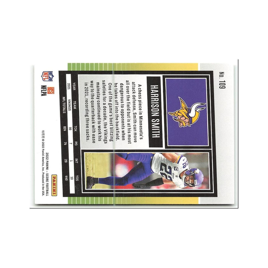 Harrison Smith 2022 Score #109 Minnesota Vikings Football Card NM