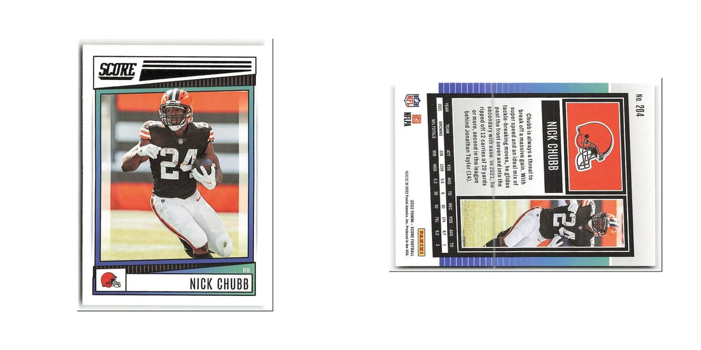 Nick Chubb 2022 Score #204 Cleveland Browns Football Card NM