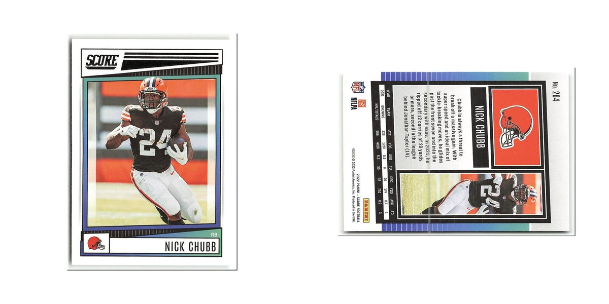 Nick Chubb 2022 Score #204 Cleveland Browns Football Card NM