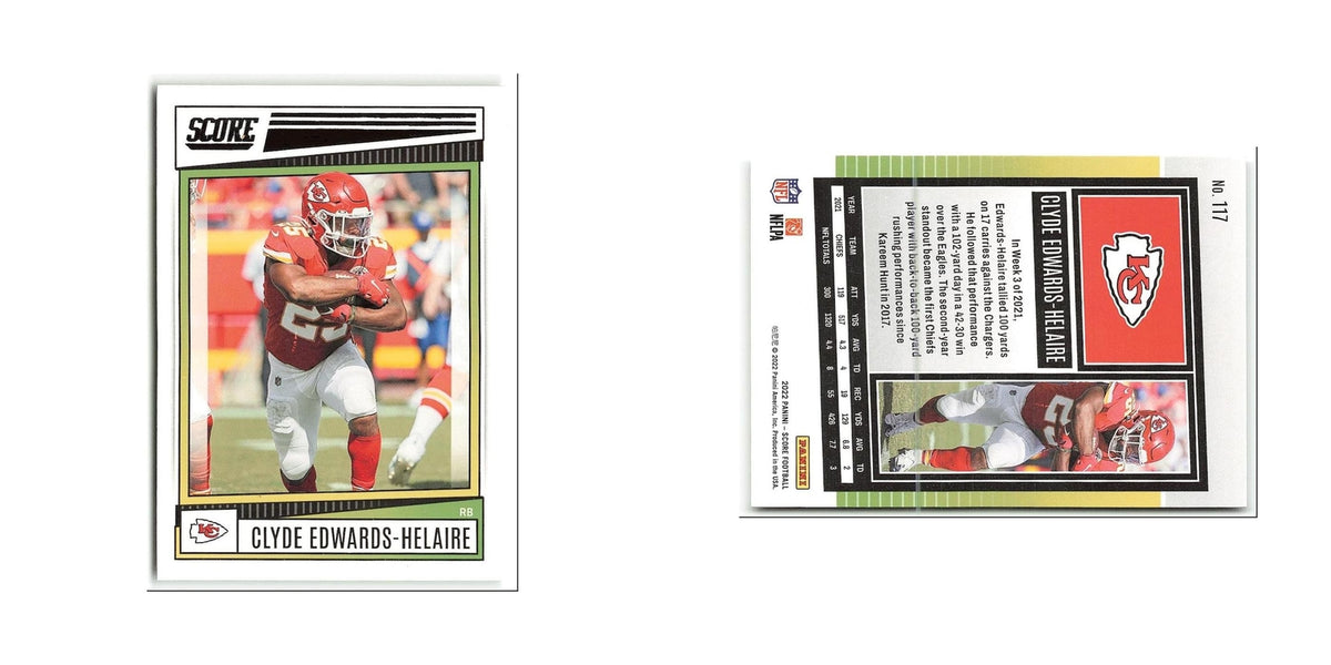 Clyde Edwards-Helaire 2022 Score #117 Kansas City Chiefs Football Card NM