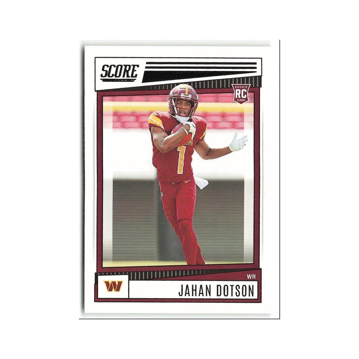 Jahan Dotson Rookie 2022 Score #381 Washington Commanders Football Card NM