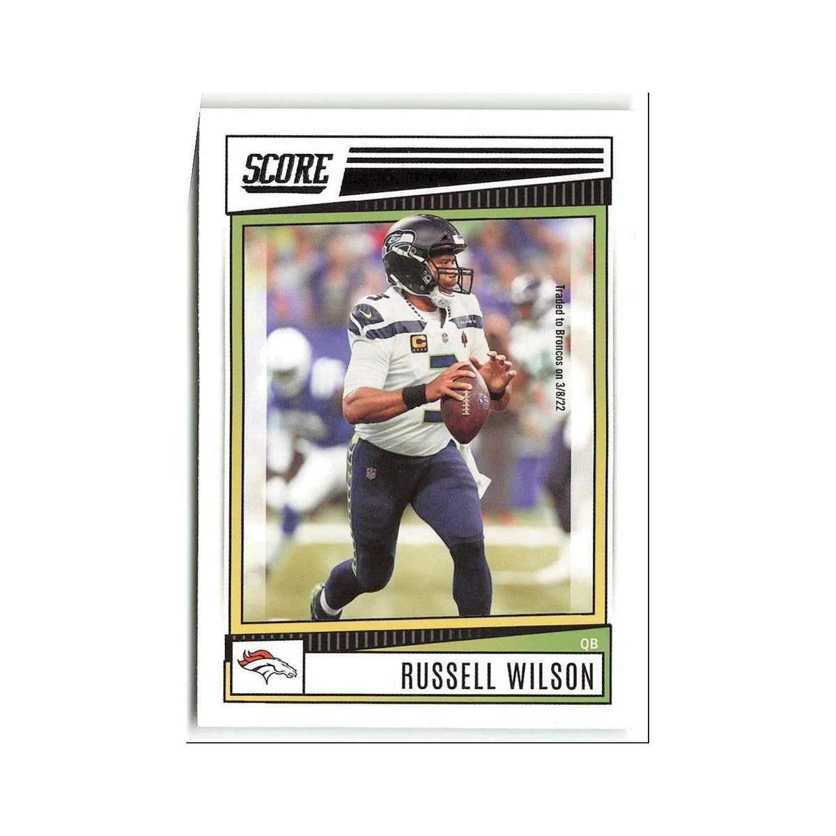 Russell Wilson 2022 Score #174 Denver Broncos Football Card NM