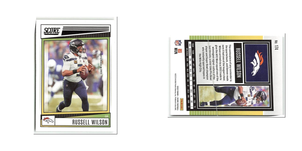 Russell Wilson 2022 Score #174 Denver Broncos Football Card NM