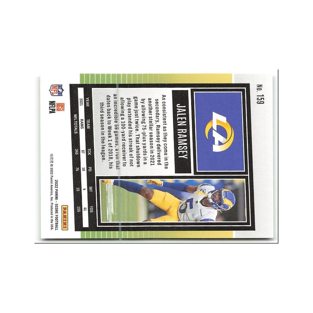 Jalen Ramsey 2022 Score #159 Los Angeles Rams Football Card NM