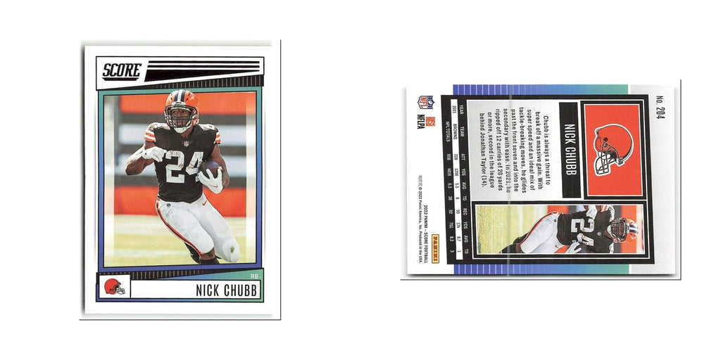 Nick Chubb 2022 Score #204 Cleveland Browns Football Card NM