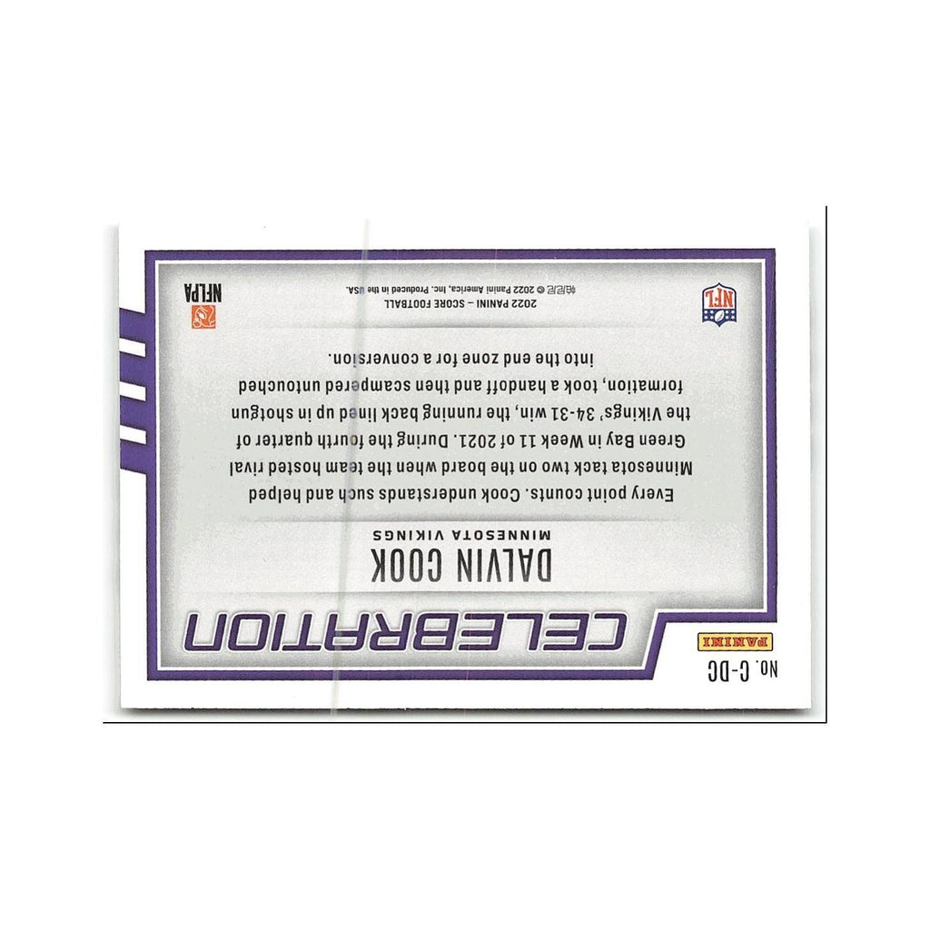 Dalvin Cook 2022 Score Celebration #C-DC Minnesota Vikings Football Card NM