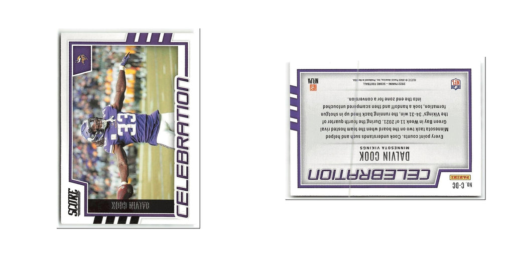 Dalvin Cook 2022 Score Celebration #C-DC Minnesota Vikings Football Card NM