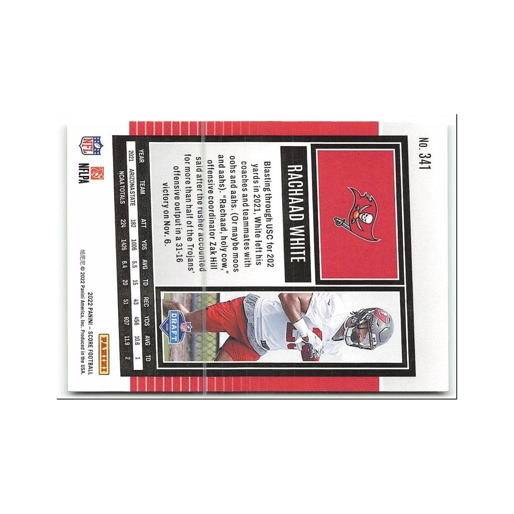 Rachaad White 2022 Score #341 Tampa Bay Buccaneers Football Card NM