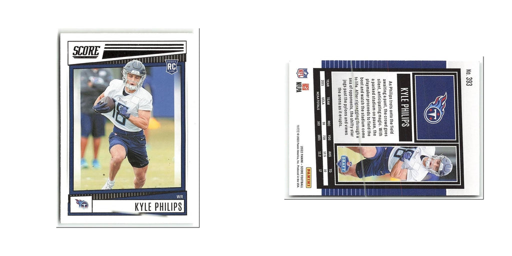 Kyle Philips Rookie 2022 Score #393 Tennessee Titans Football Card NM