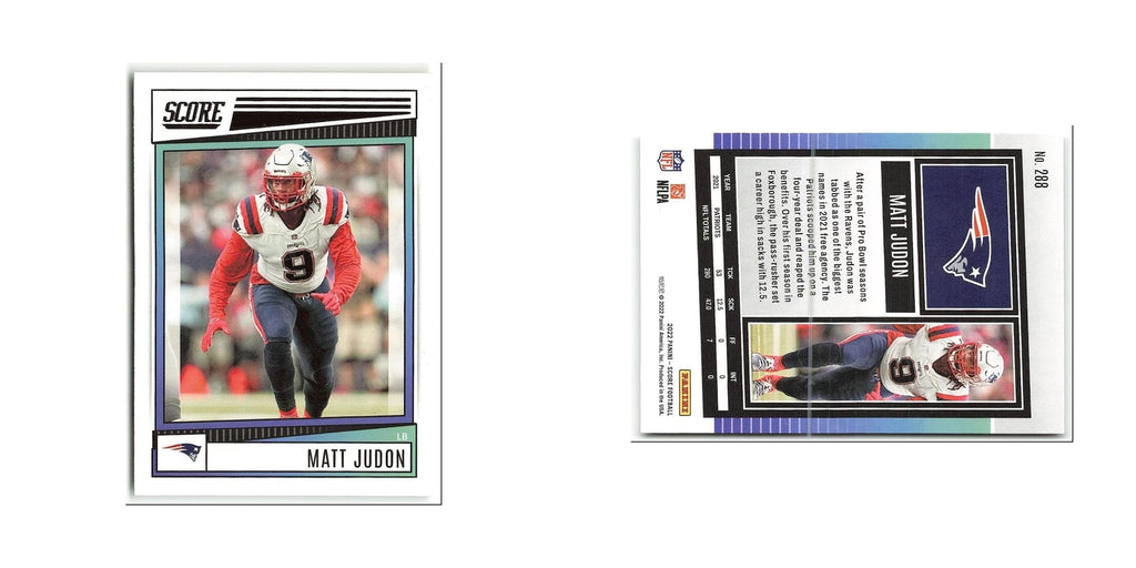 Matt Judon 2022 Score #288 New England Patriots Football Card NM