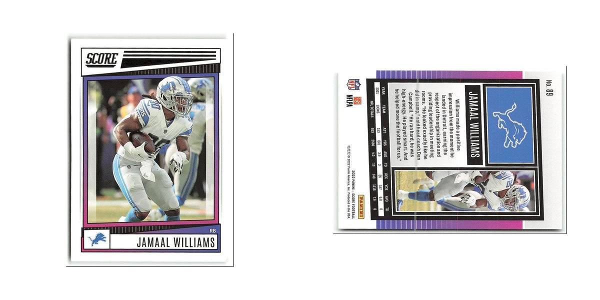 Jamaal Williams 2022 Score #89 Detroit Lions Football Card NM