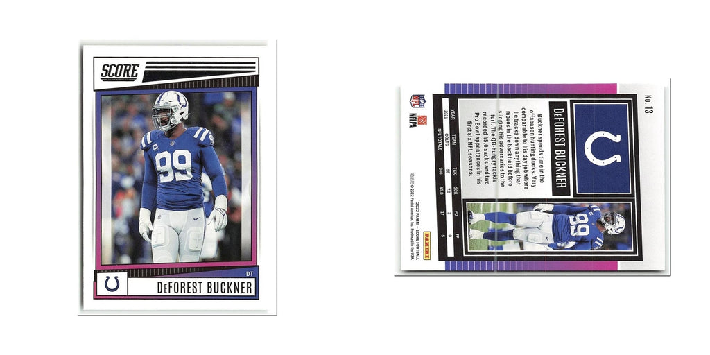 DeForest Buckner 2022 Score #13 Indianapolis Colts Football Card NM