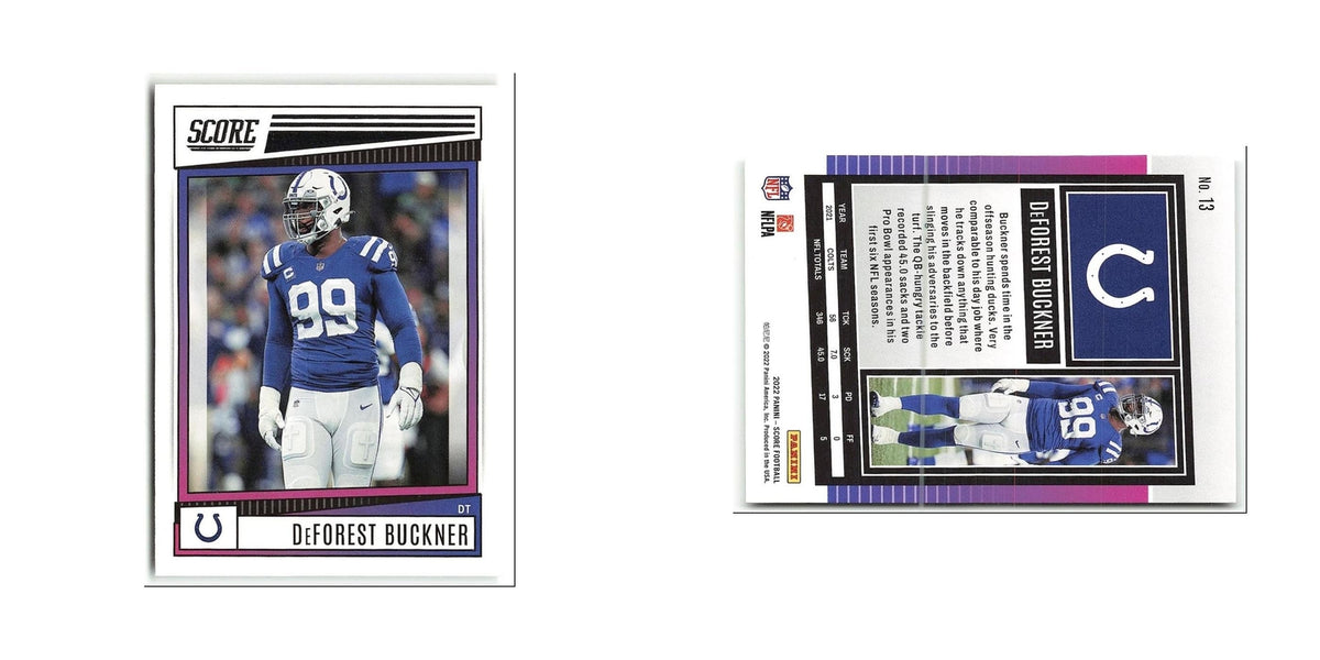 DeForest Buckner 2022 Score #13 Indianapolis Colts Football Card NM