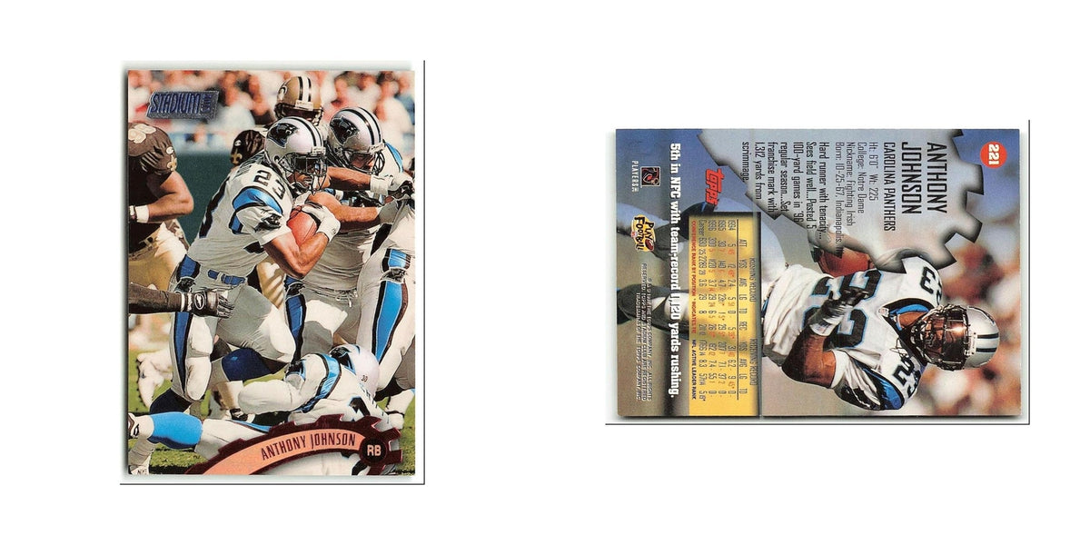 Anthony Johnson 1997 Topps Stadium Club #221 Carolina Panthers Football Card NM