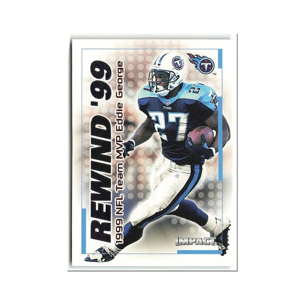 Eddie George 2000 Fleer Impact Rewind '99 #30 RN Tennessee Titans NM