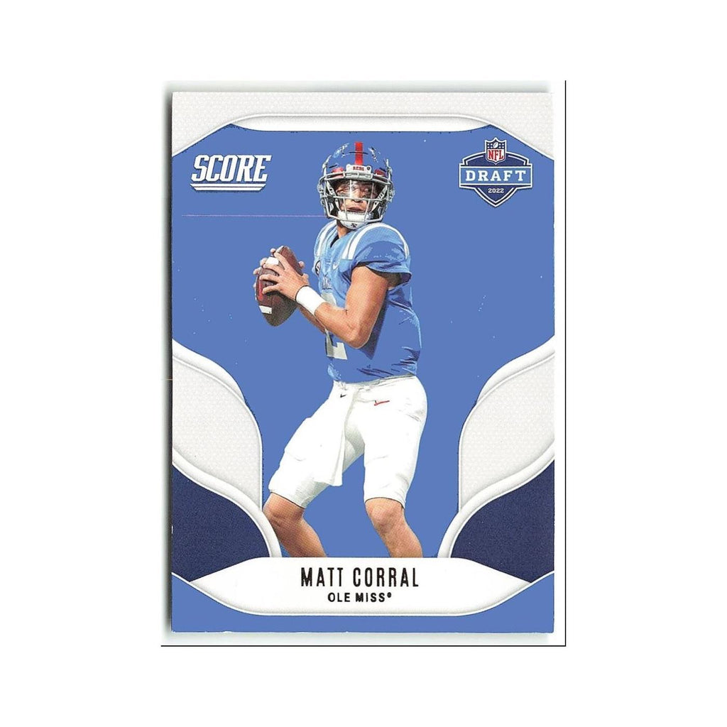 Matt Corral 2022 Score NFL Draft #D2 Ole Miss Rebels Football Card NM