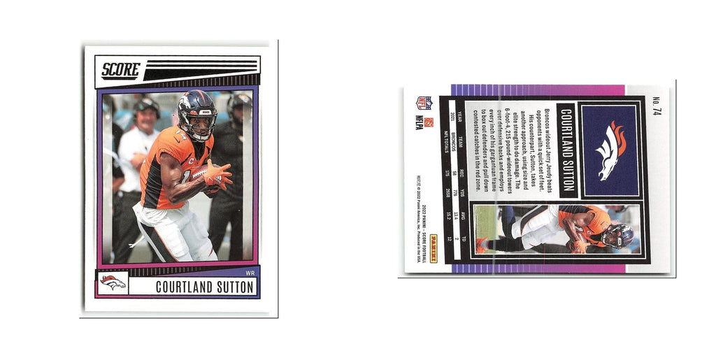 Courtland Sutton 2022 Score #74 Denver Broncos Football Card NM