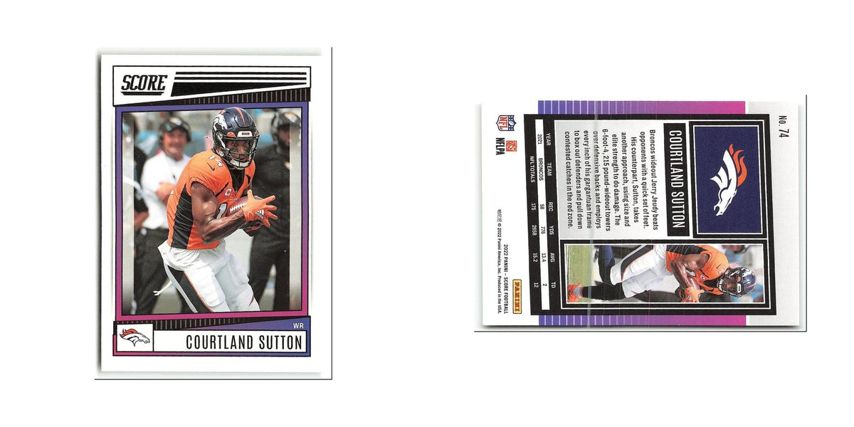 Courtland Sutton 2022 Score #74 Denver Broncos Football Card NM