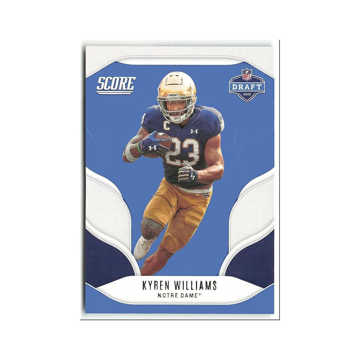 Kyren Williams 2022 Score NFL Draft #D17 Notre Dame Fighting Irish NM