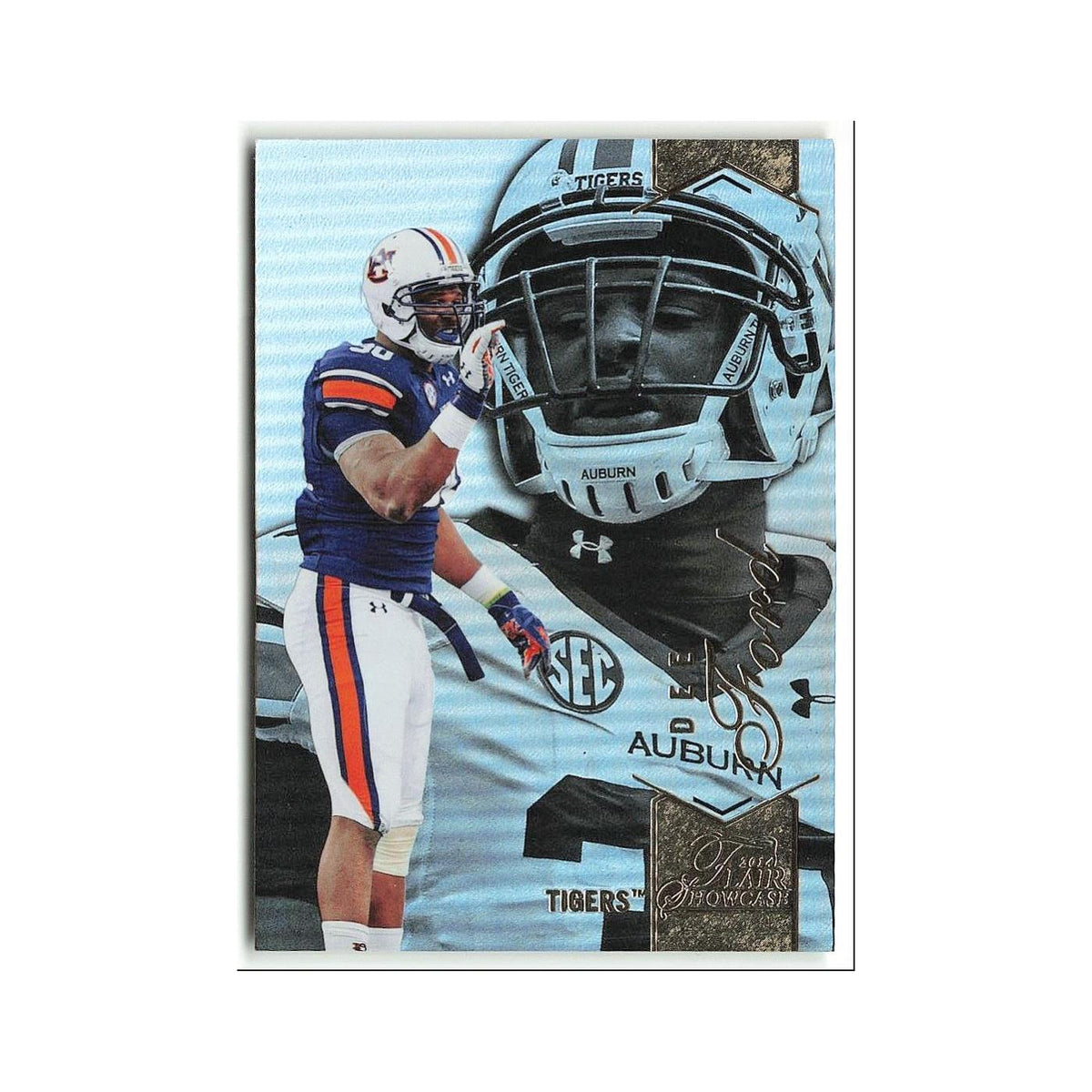 Dee Ford 2014 Flair Showcase #46 Auburn Tigers Football Card NM