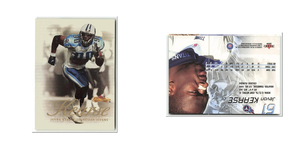 Jevon Kearse 2000 Fleer Showcase #61 Tennessee Titans Football Card NM