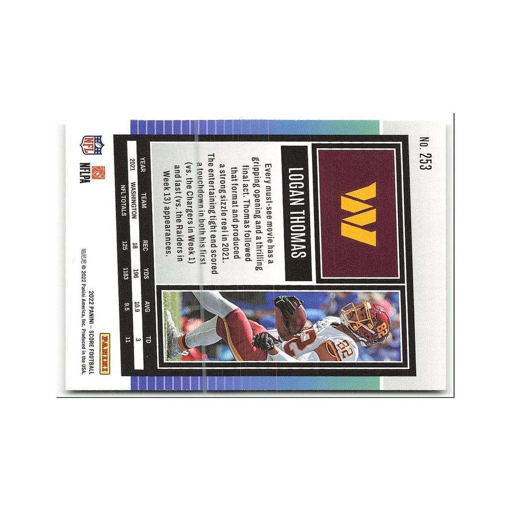 Logan Thomas 2022 Score #253 Washington Commanders Football Card NM