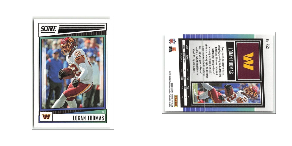 Logan Thomas 2022 Score #253 Washington Commanders Football Card NM