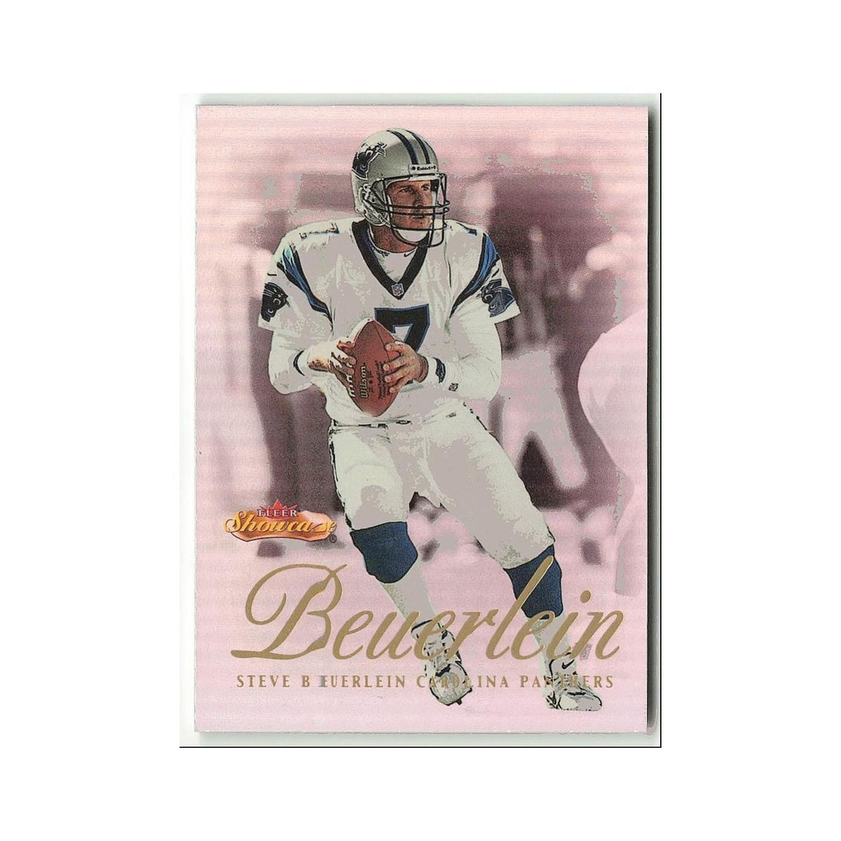 Steve Beuerlein 2000 Fleer Showcase #38 Carolina Panthers Football Card NM