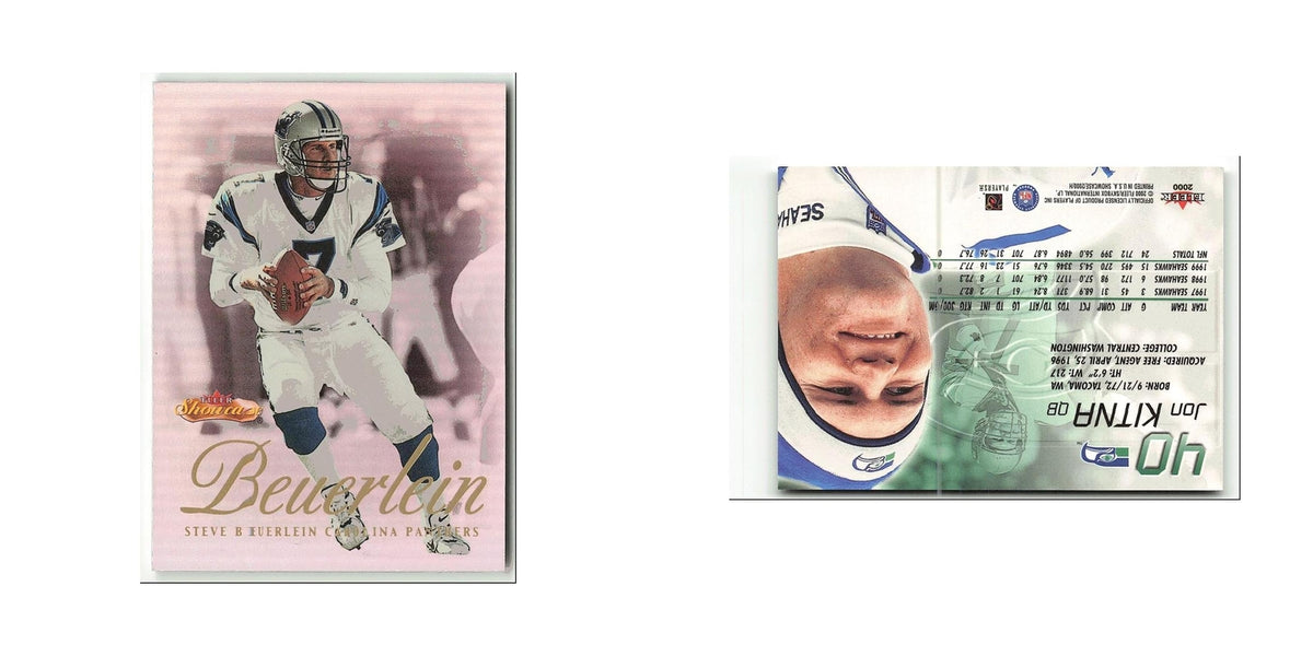 Steve Beuerlein 2000 Fleer Showcase #38 Carolina Panthers Football Card NM