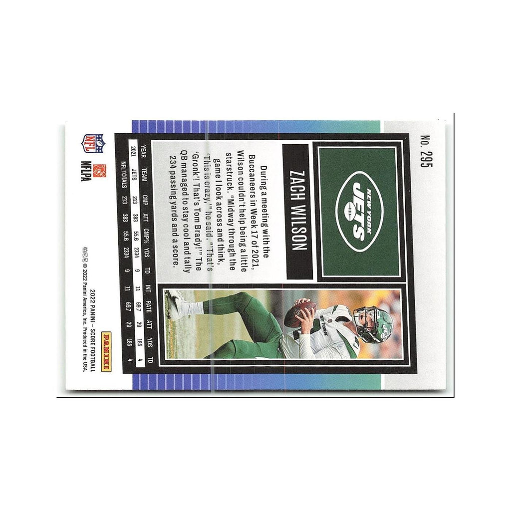 Zach Wilson 2022 Score #295 New York Jets Football Card NM