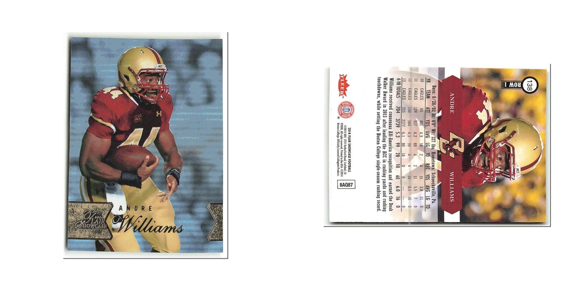 Andre Williams 2014 Flair Showcase #138 Boston College Eagles Football Card NM