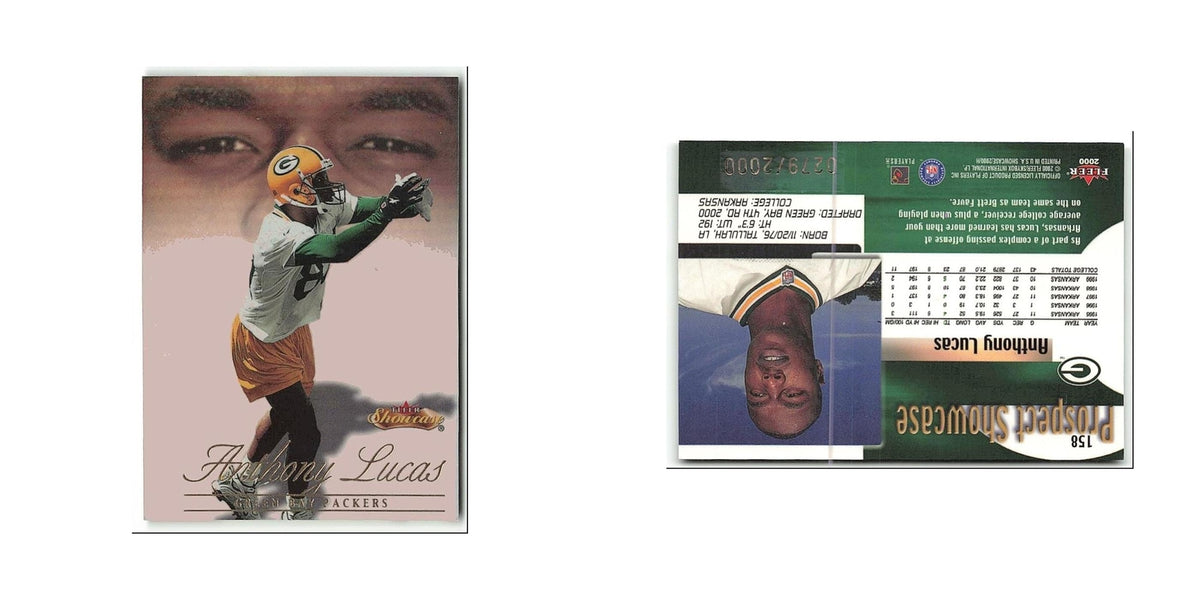 Anthony Lucas Rookie #/2000 2000 Fleer Showcase Prospect Showcase #158 NM