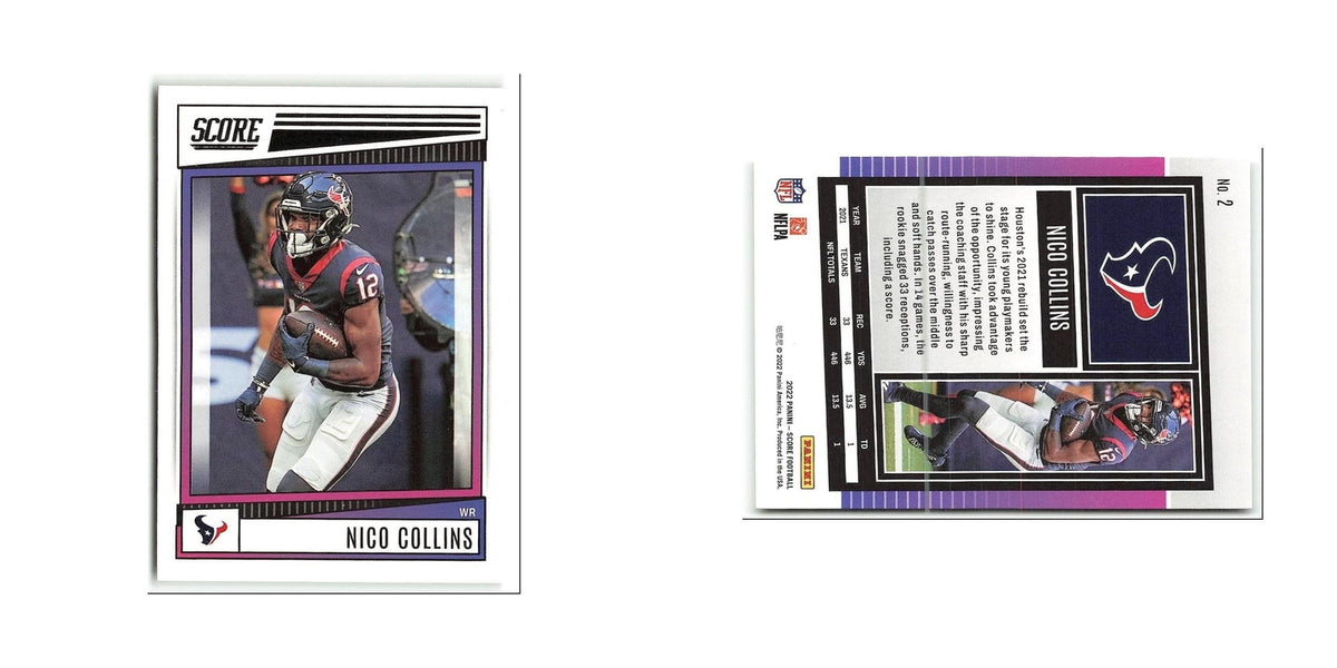 Nico Collins 2022 Score #2 Houston Texans Football Card NM