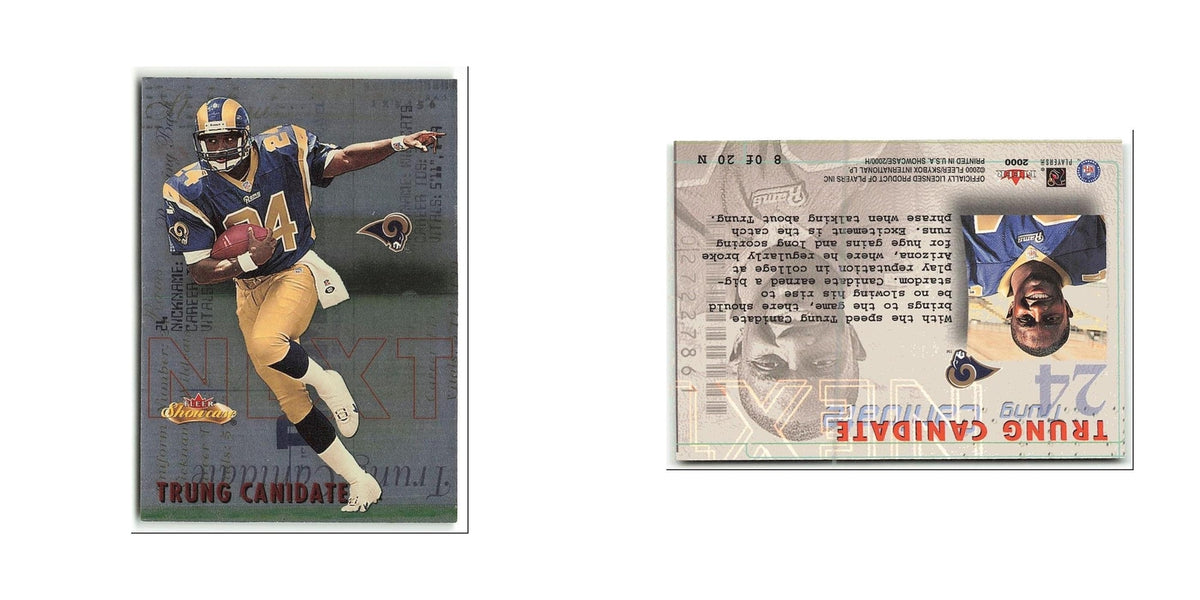 Trung Canidate 2000 Fleer Showcase Next #8 N St. Louis Rams Football Card NM