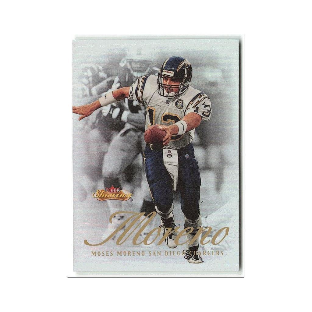 Moses Moreno 2000 Fleer Showcase #86 San Diego Chargers Football Card NM