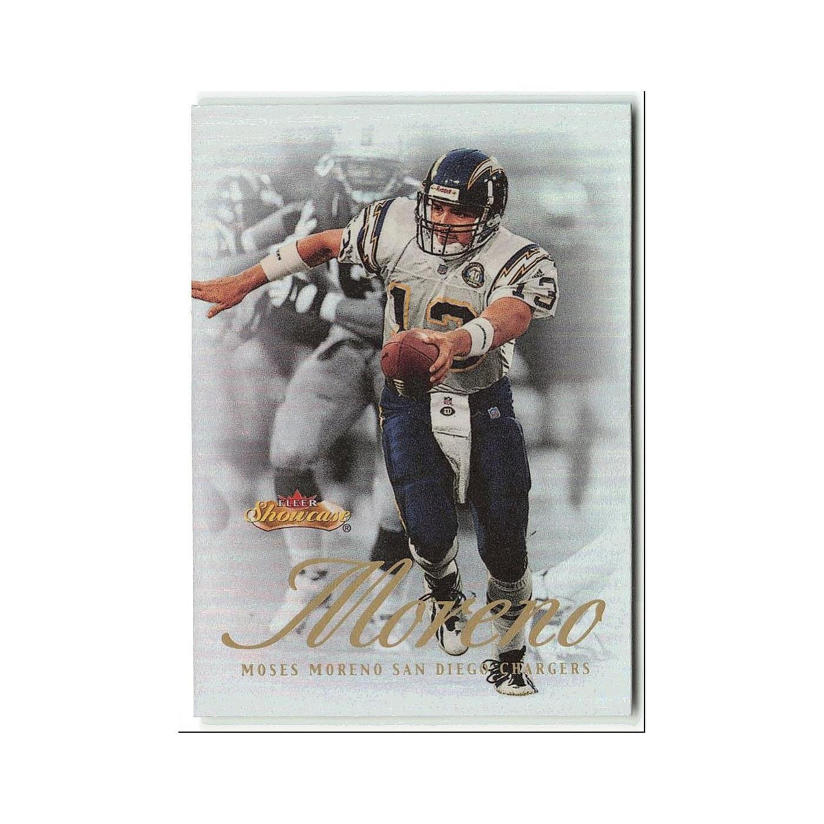 Moses Moreno 2000 Fleer Showcase #86 San Diego Chargers Football Card NM