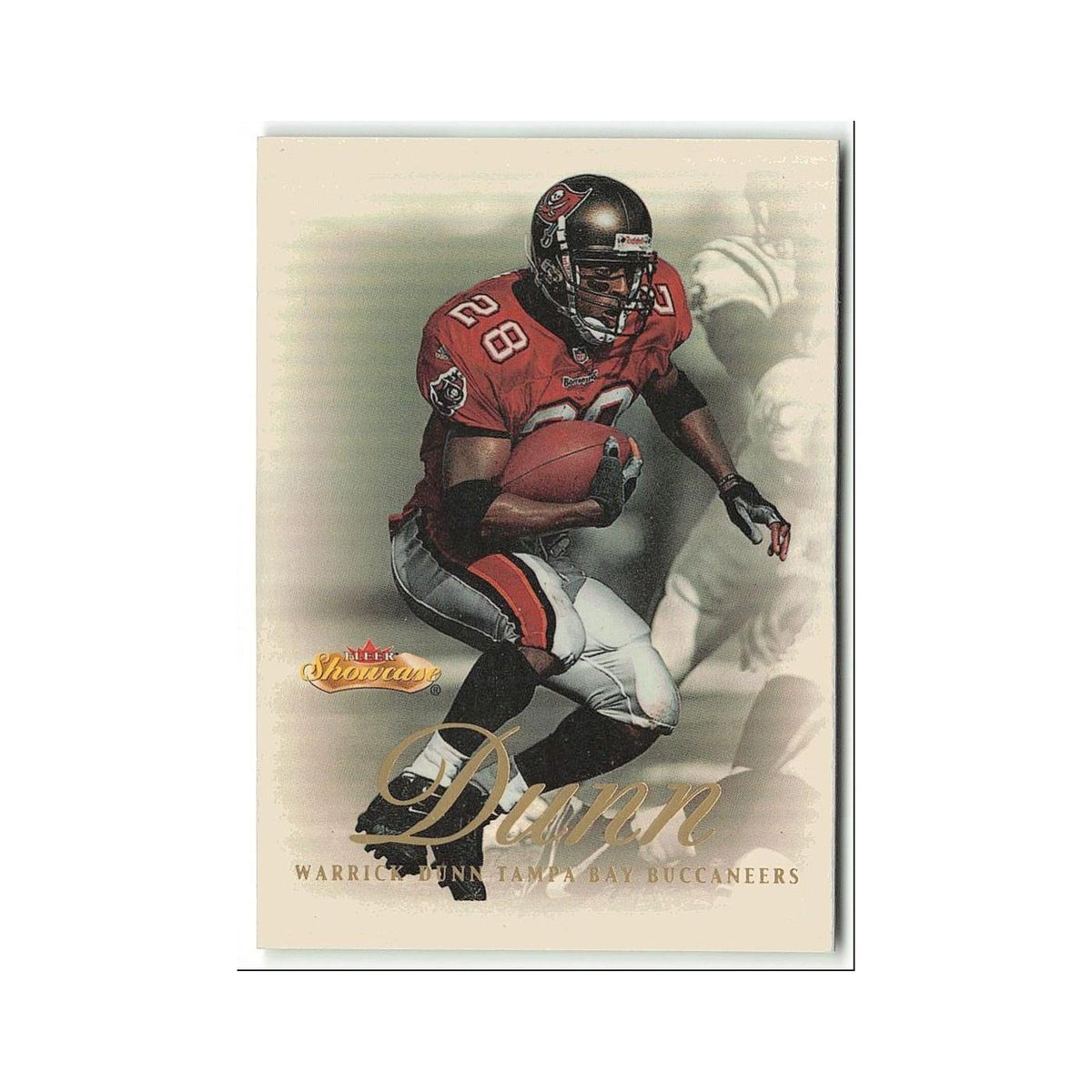 Warrick Dunn 2000 Fleer Showcase #92 Tampa Bay Buccaneers Football Card NM