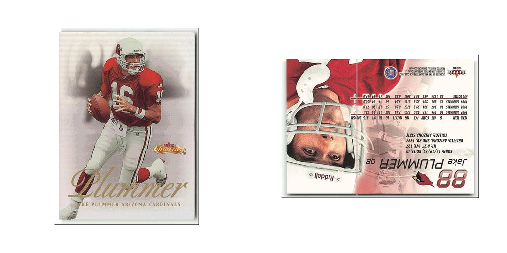 Jake Plummer 2000 Fleer Showcase #88 Arizona Cardinals Football Card NM