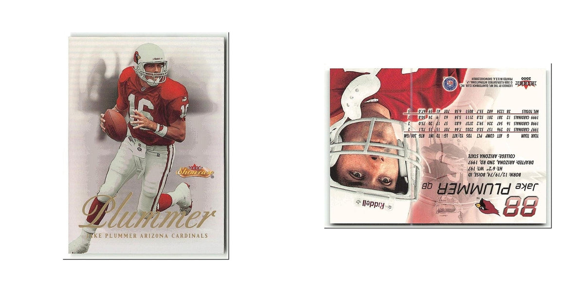 Jake Plummer 2000 Fleer Showcase #88 Arizona Cardinals Football Card NM