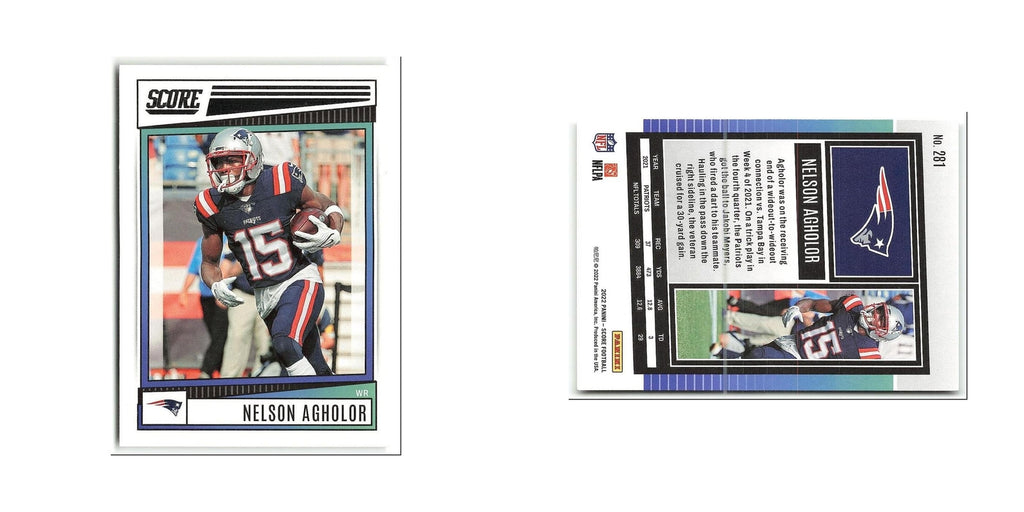 Nelson Agholor 2022 Score #281 New England Patriots Football Card NM