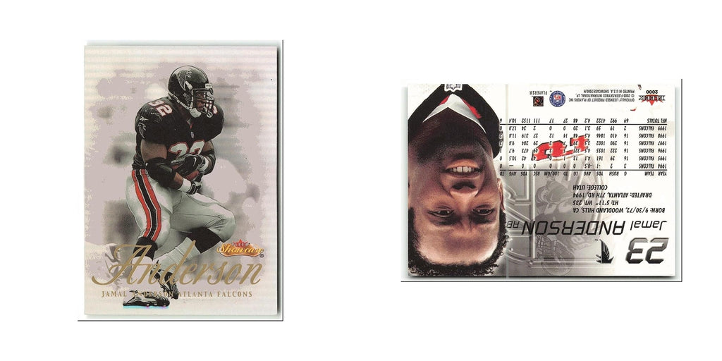 Jamal Anderson 2000 Fleer Showcase #23 Atlanta Falcons Football Card NM