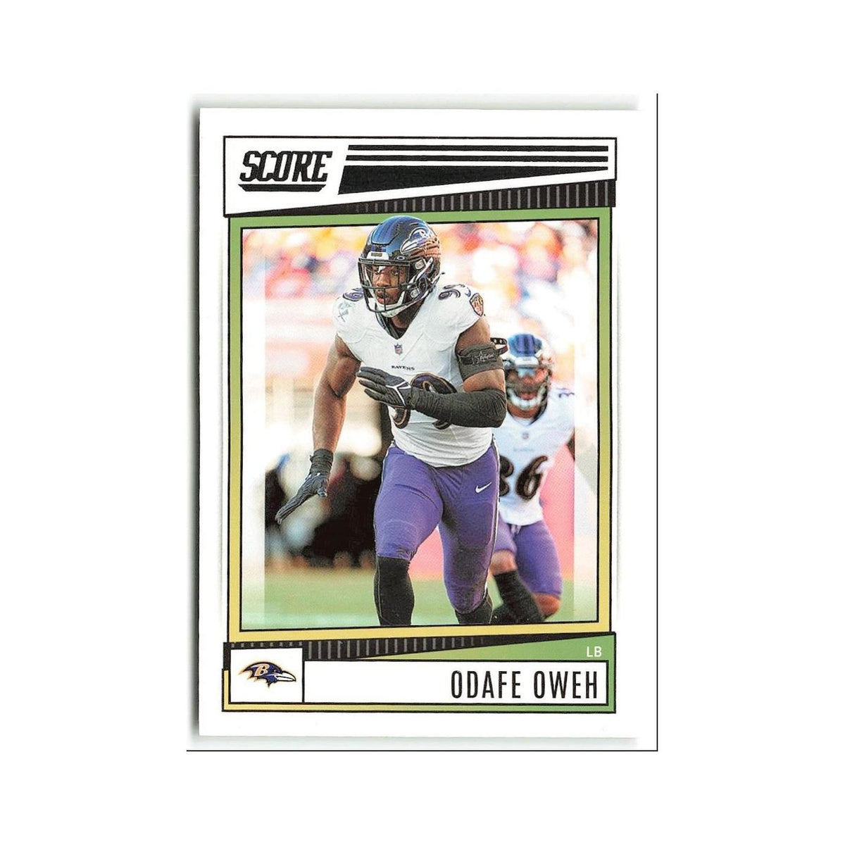 Odafe Oweh 2022 Score #187 Baltimore Ravens Football Card NM