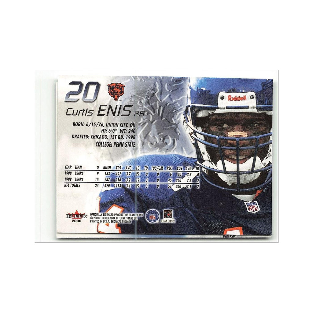 Curtis Enis 2000 Fleer Showcase #20 Carolina Panthers Football Card NM