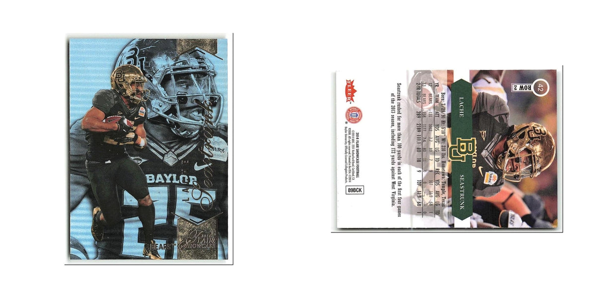 Lache Seastrunk 2014 Flair Showcase #42 Baylor Bears Football Card NM