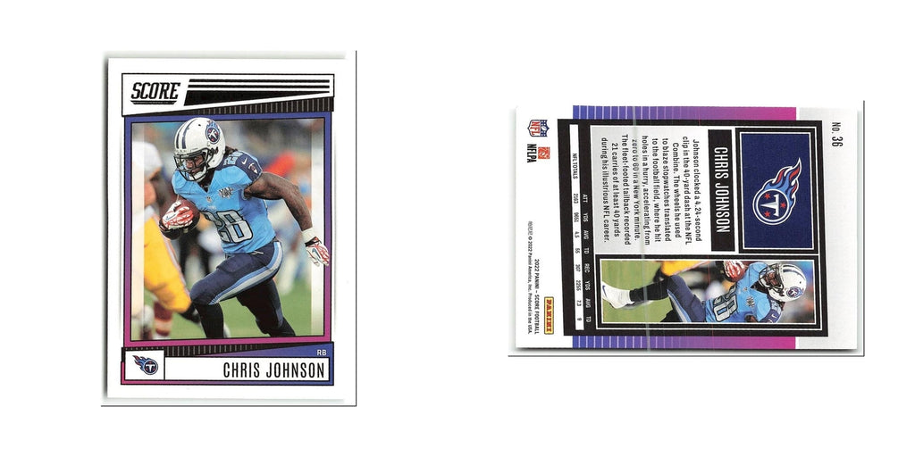 Chris Johnson 2022 Score #36 Tennessee Titans Football Card NM