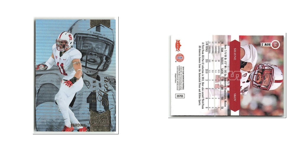 Shayne Skov 2014 Flair Showcase #54 Stanford Cardinal Football Card NM