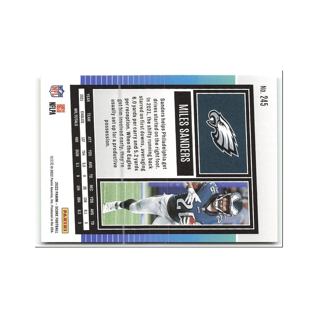 Miles Sanders 2022 Score #245 Philadelphia Eagles Football Card NM