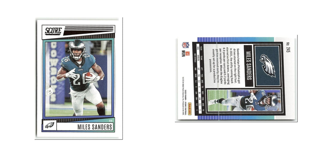 Miles Sanders 2022 Score #245 Philadelphia Eagles Football Card NM