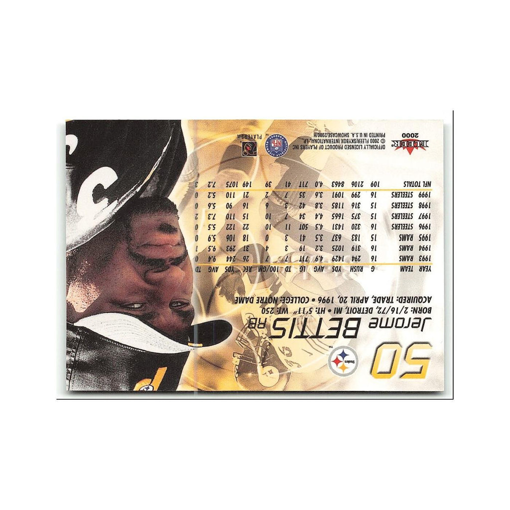 Jerome Bettis 2000 Fleer Showcase #50 Pittsburgh Steelers Football Card NM