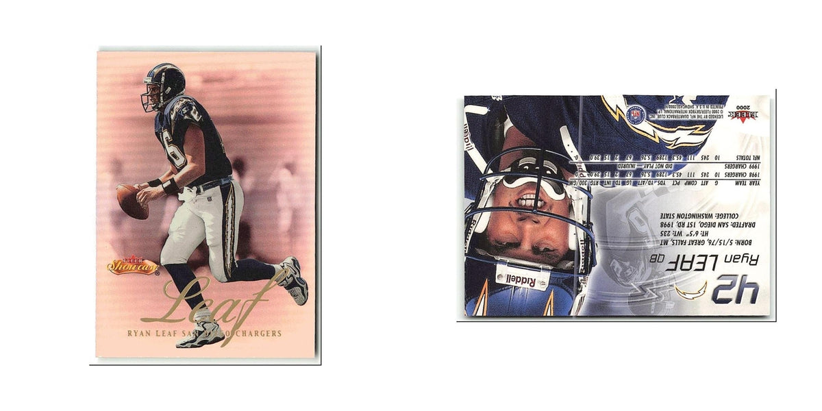 Ryan Leaf 2000 Fleer Showcase #42 San Diego Chargers Football Card NM